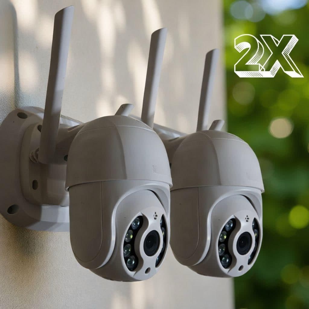 Kit 2 Câmeras Segurança IP WiFi Externa iCSee